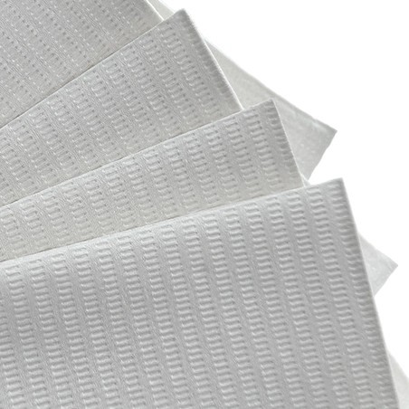 [OU nail] tela de mesa de manicuras desechable (125 piezas / paquete) almohadilla de mesa de manicuras a prueba de polvo blanco
