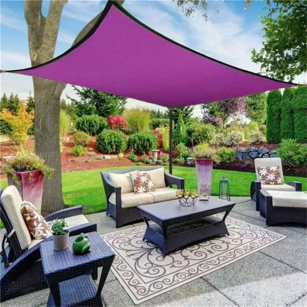 New outdoor camping sunshade sail made of Oxford fabric for balcony and courtyard, sun-proof and waterproof canopy, household triangular and quadrangular sunshade cloth