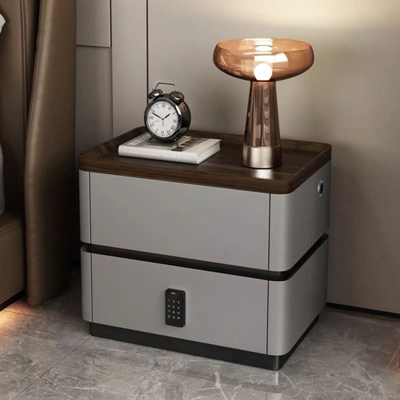 ベッドサイドテーブル寝室ホームパイン実用的なイタリア製パスワードロックシンプルモダンなフロアモデルラウンドベッドサイドテーブル|undefined