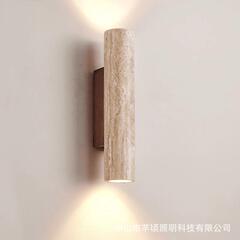 黄洞石シンプルな寝室のベッドの上の壁の明かりの客間のクリーム風の壁の明かりの廊下の階段はひっそりとしています。