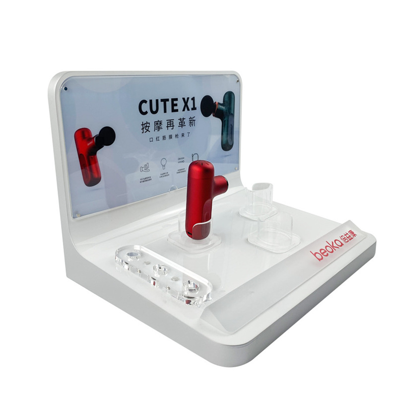 定制按摩仪筋膜枪展示架 亚克力发光陈列台 口红式按摩器专用展架