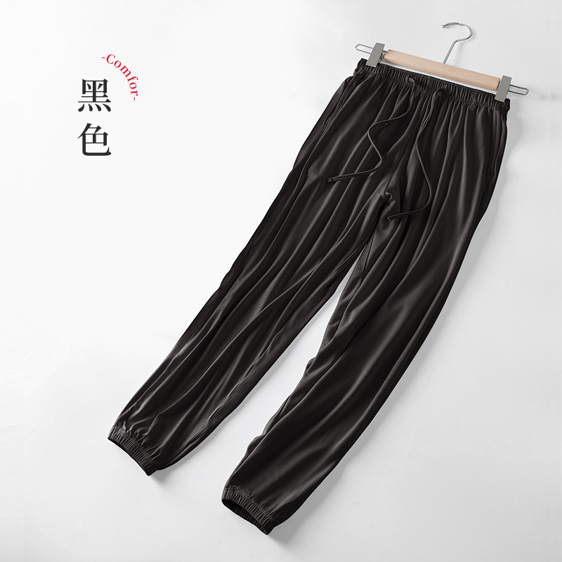 Péptido proteico aminoácido piel belleza Otoño e Invierno pantalones casuales para el hogar de las mujeres pantalones calientes atados al tobillo pantalones largos delgados en stock pelo rápido image 7