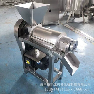 柠檬橘子商用螺旋榨汁机 果蔬饮工厂大型清洗破碎榨汁生产线