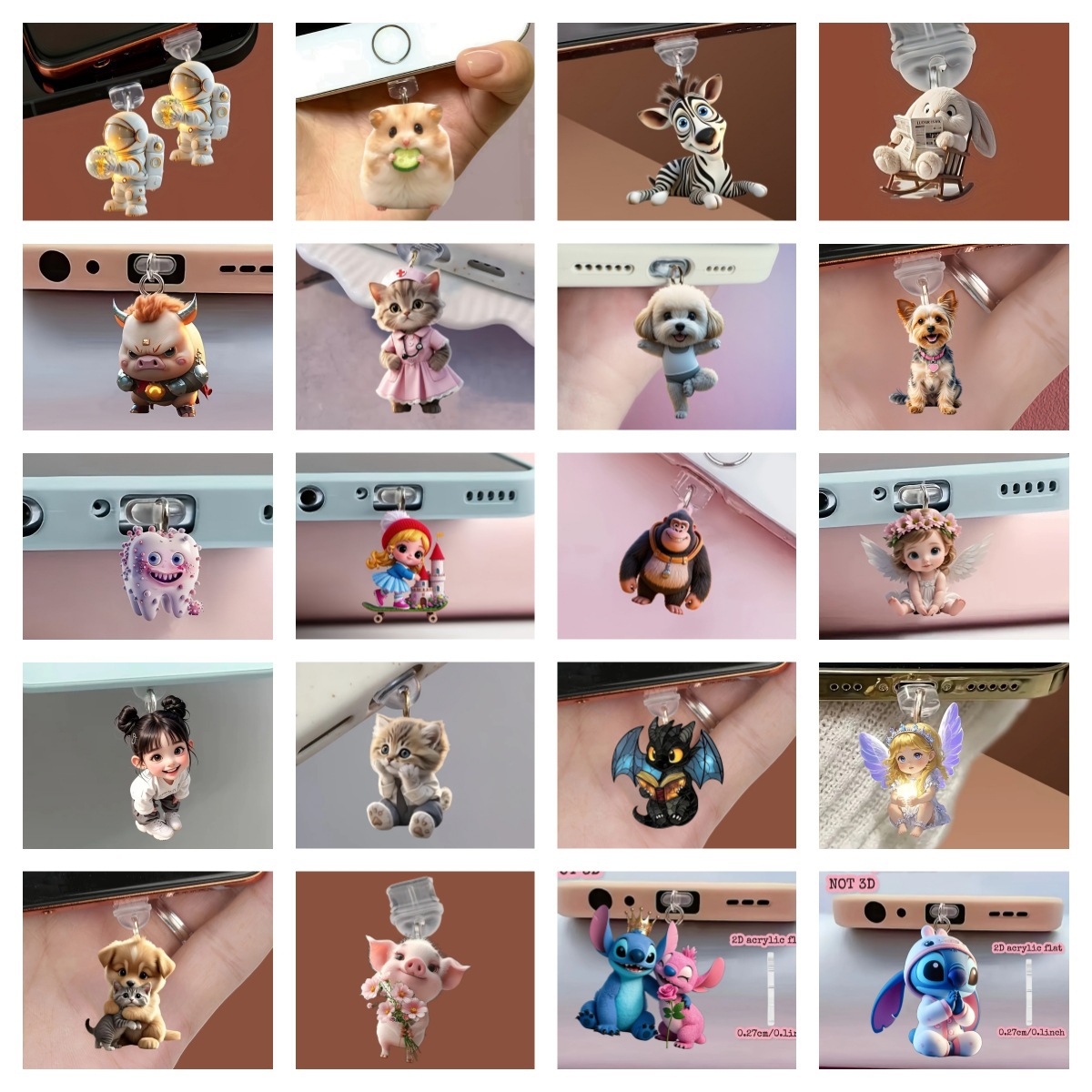 电子书阅读器专用防尘塞 手机适用Kindle双用 潮玩挂饰厂家直供