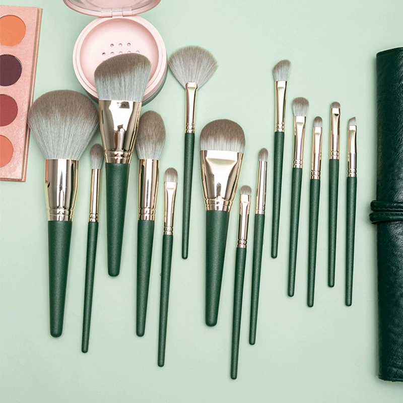 Big quality handheld concealer brush, 14 pieces, full set