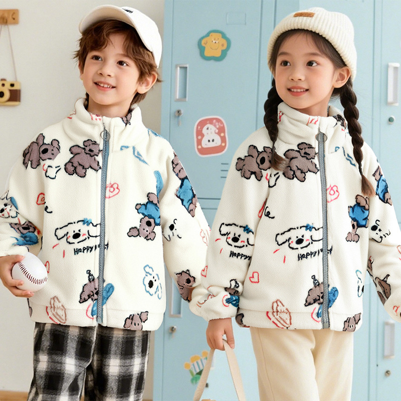 新しい子供の春と秋のジッパージャケット男の子と女の子韓国風西洋スタイルの秋と冬のトップス|undefined