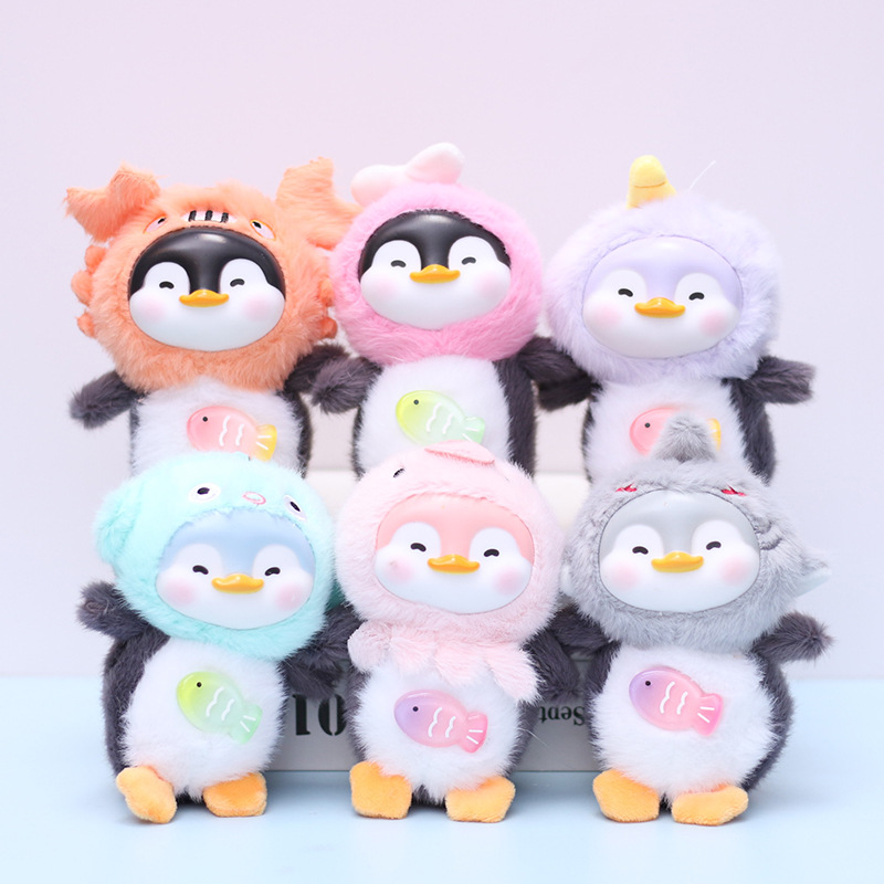 Marine plush doll plastic