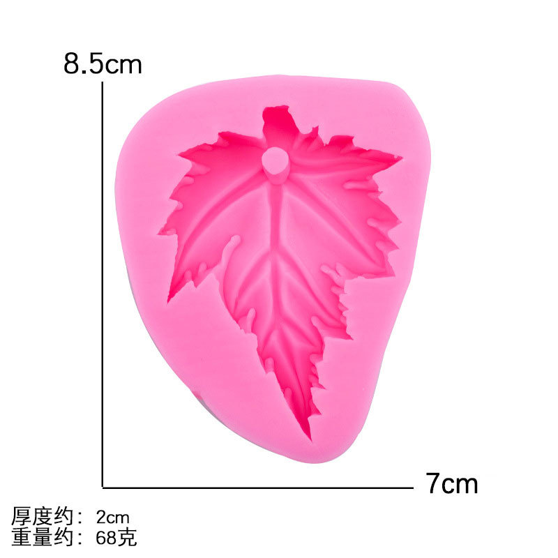 Molde de Silicona para Colgantes de Resina con Forma de Hoja de Arce, Decorativo, para Auto y Aromaterapia