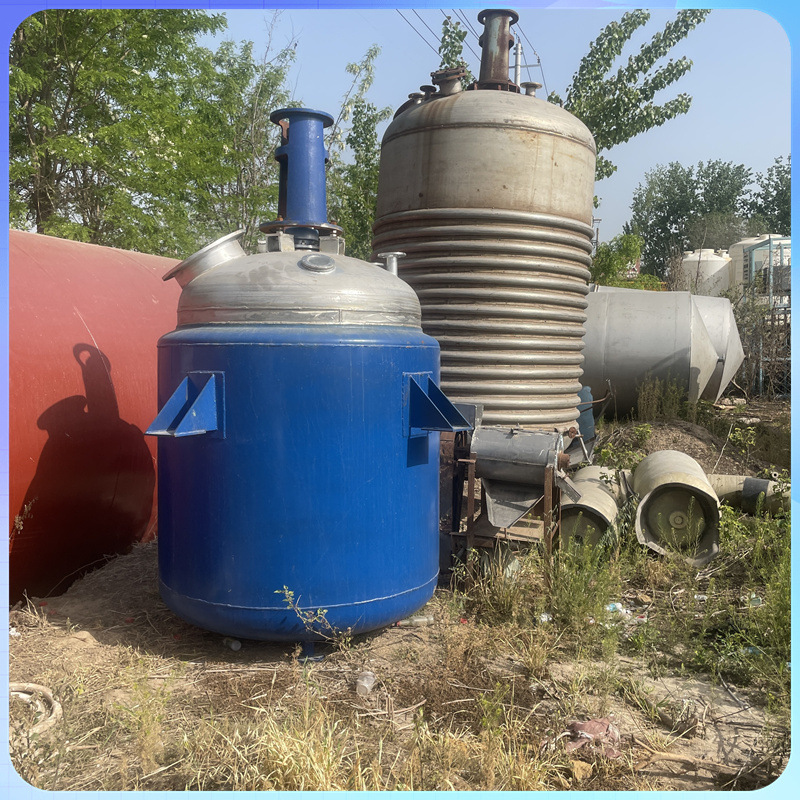 长期供应二手不锈钢反应釜 对焊法兰式 填料密封反应釜 九成新