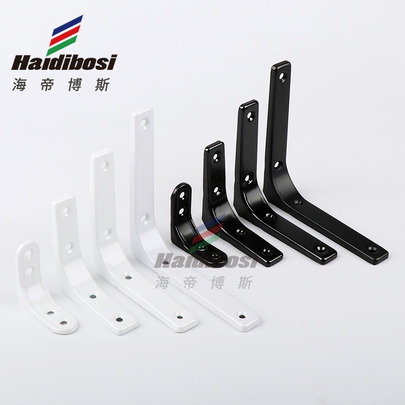 Stainless steel curved bracket 90 degree triangular support shelf Wall shelf partition display L support frame