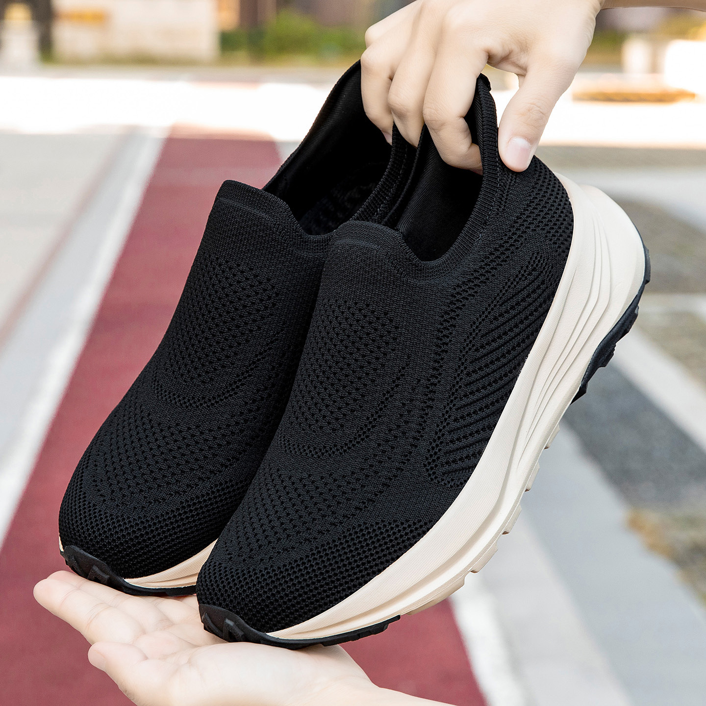 High-quality Cross-border Slip-on Casual Shoes For Men, No Lacing Required, Lightweight, Cushioned, Comfortable Walking_vogvips.com