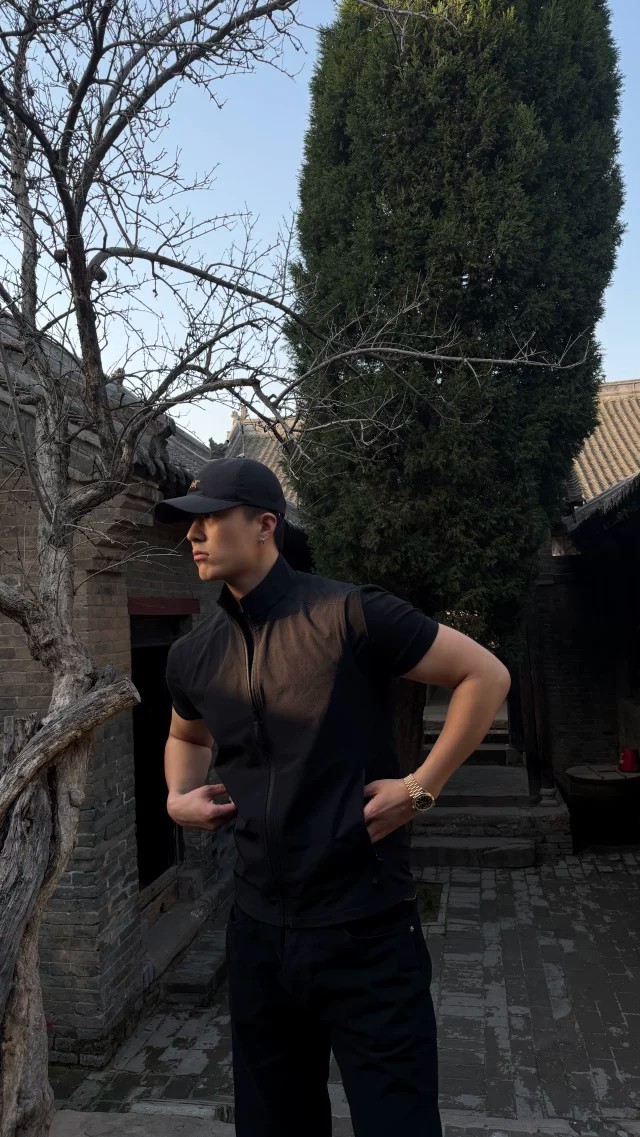 Men's Slim Fit Vest Quick Drying Breathable Sports Casual Zipper Sleeveless Top Lightweight Outdoor Summer Solid Color Stand Collar_viptrois.com