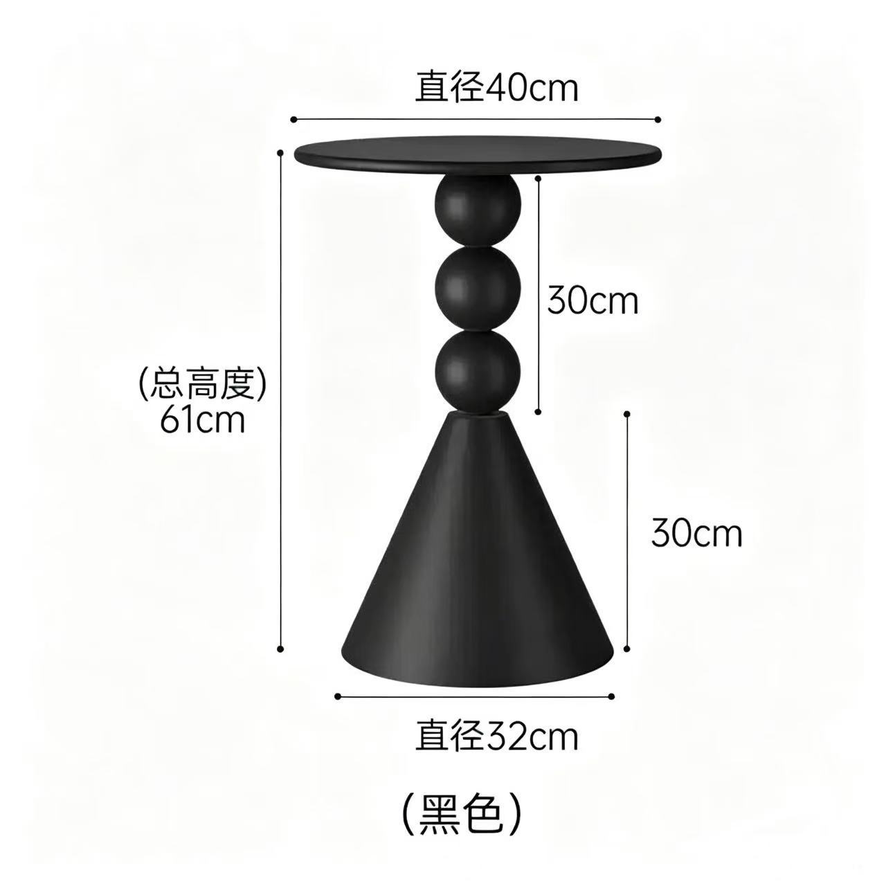 블랙 - 길이 40 폭 40 높이 61cm