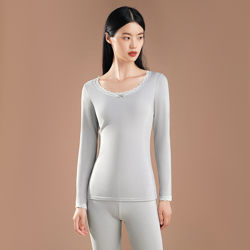 Ropa interior térmica de liquidación para mujer, conjunto de fajas moldeadoras de cuerpo completo de algodón fino para niñas, conjunto de ropa interior térmica de otoño e invierno.