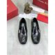 New Fashion Brand Cowhide Men's Casual Business Leather Shoes Formal Wear Genuine Leather Breathable British Slip-on Leafs