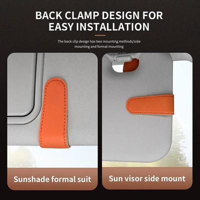 Car Glasses Clip/Bill Clip microfiber car glasses clip