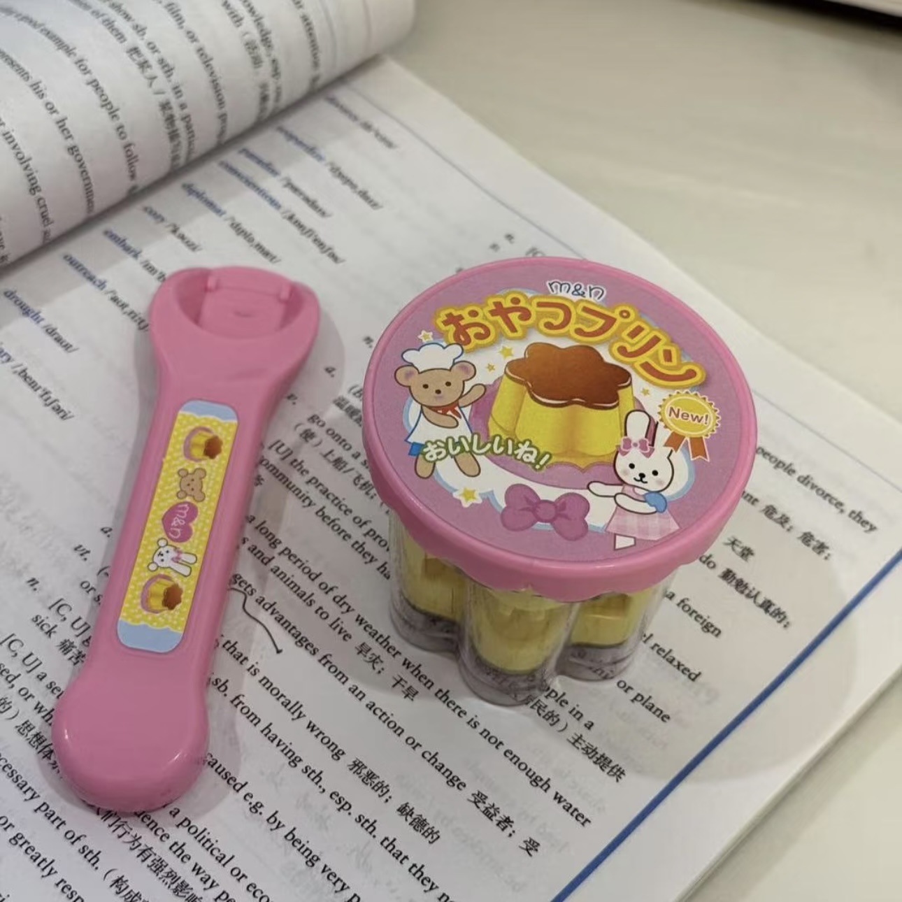 Juego de alimentación de juguetes de pudín de gelatina de fresa Japón Milu Juego de juegos para niños Juguetes de alimentación de la casa Regalos creativos