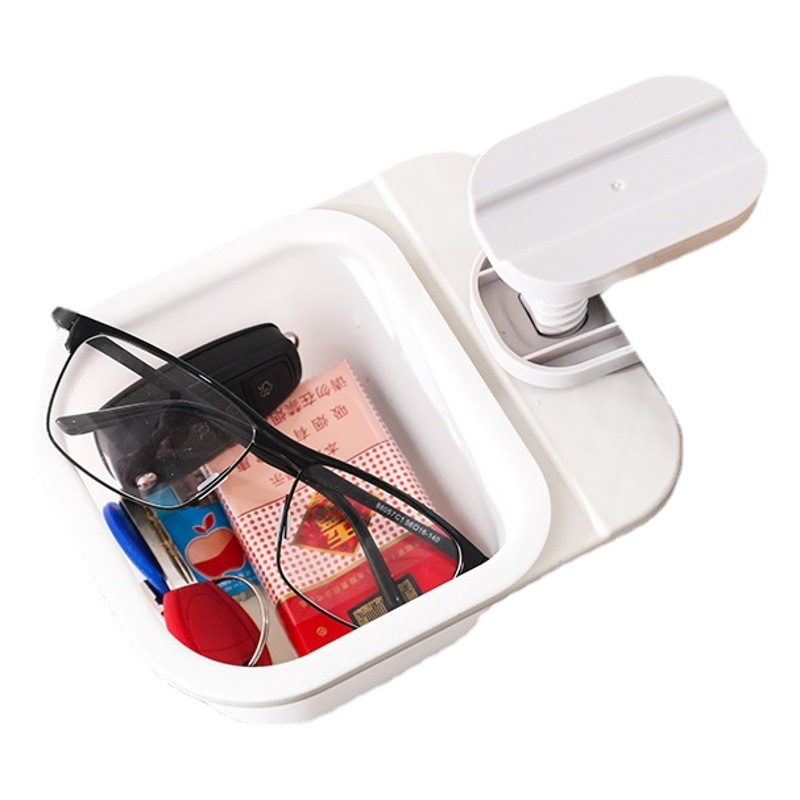 Mesa de comedor giratoria multifuncional Cubo de residuos vegetales Almacenamiento de cocina basura pala hueso Placa de residuos vegetales plato caja de almacenamiento de escritorio