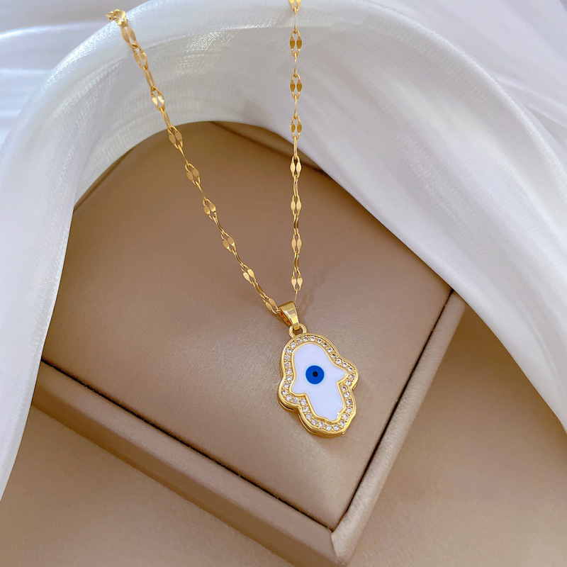 Collier ras du cou femme avec micro diamants style élégant_voghion.com