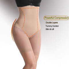Cross-border corset, non-slip, high-waisted tummy-tightening pants, powerful body shaping, butt lifting, waist-beautiful legs, anti-exposure safety pants