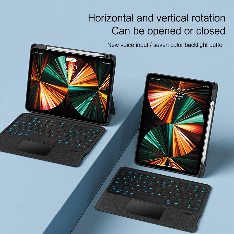For iPad Pro 12.9 "Wonderful Control Keyboard Protective Cover 6th/5/4/3 Generation Backlight 2018-2022