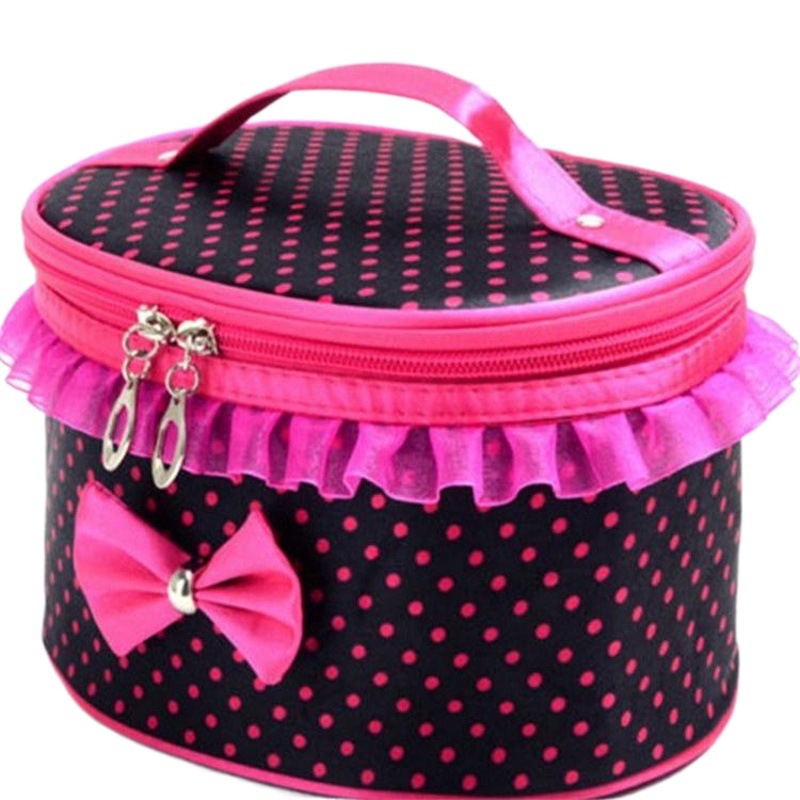 2018 New Compressible Cosmetic Bag Korean Style Plus Lace Fashion Organizing Bag Sundry Storage