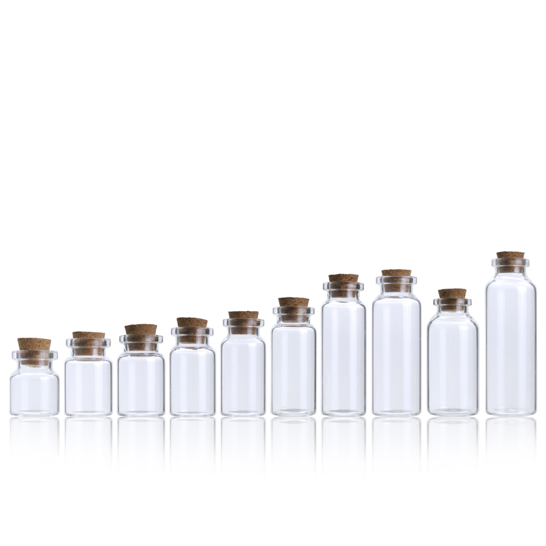 现货5ml木塞玻璃瓶/许愿瓶/漂流瓶，5ML西林瓶带木塞