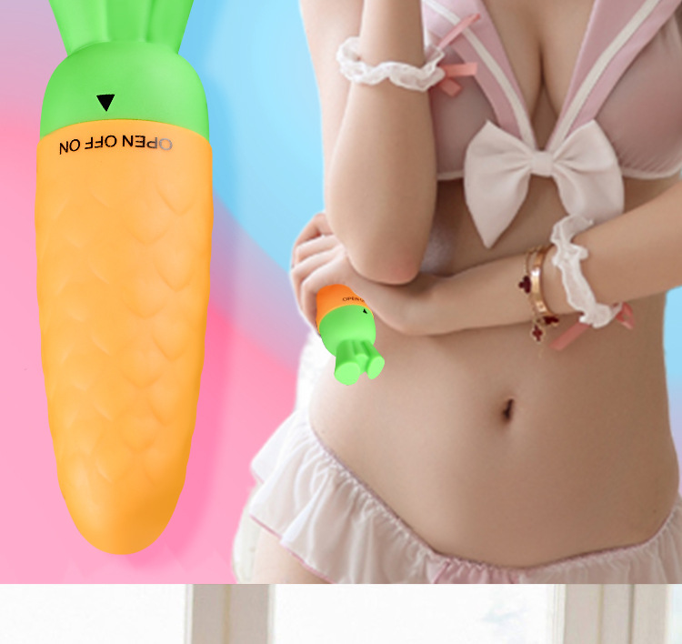 Wireless Remote Egg Vibrator Mini AV Stick, Cartoon Design, Yellow-Green — detail image 3
