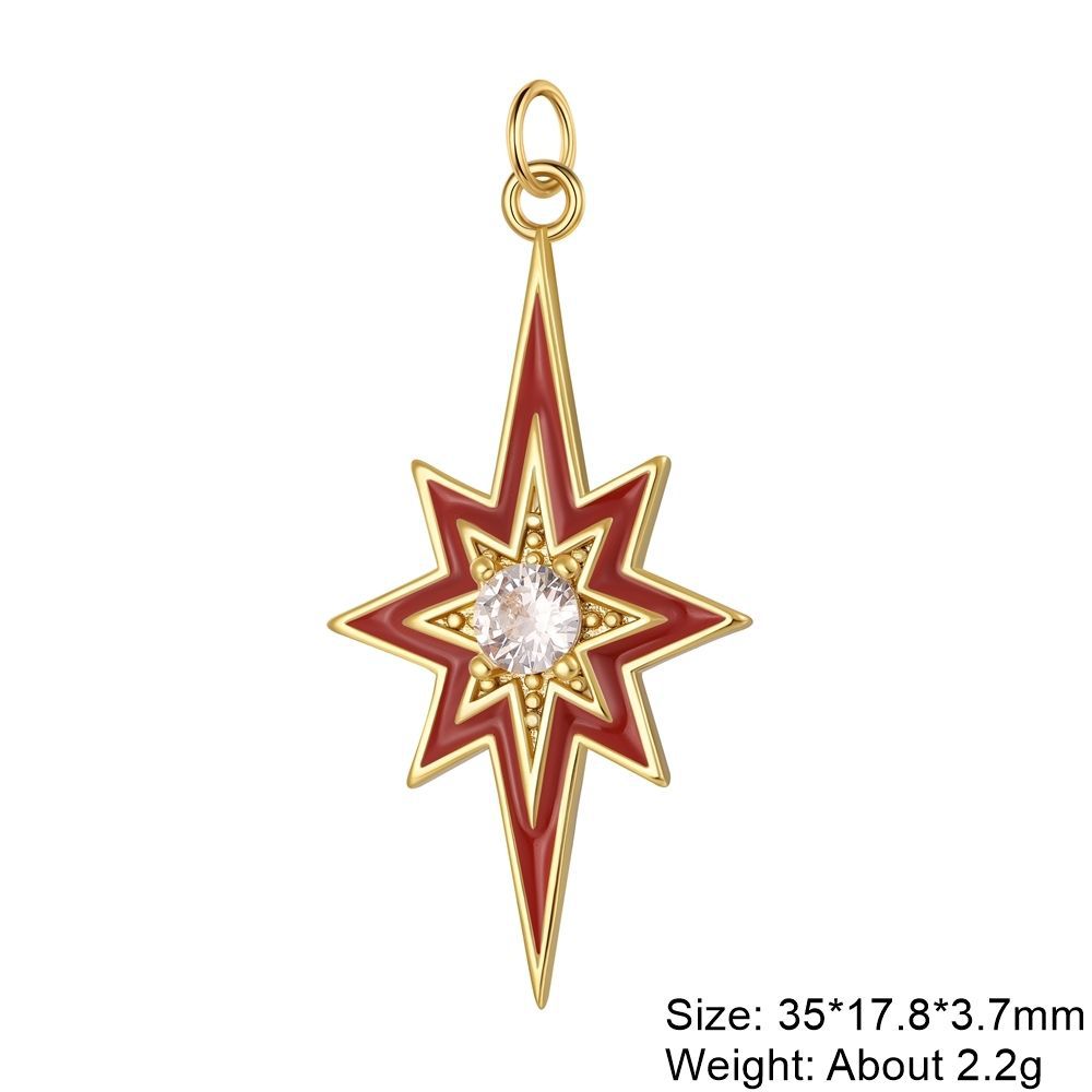9g Weight Pendant Jewelry Making Type Zircon Inlay Material DIY Jewelry Accessories Classification 1 Piece Quantity Copper Material Devil's Eye, Palm, Heart Shape Pattern Enamel, Plating Design Retro, Classic Style Style 1 Piece Copper Zircon Devil's Eye Palm Heart Shape Pendant 2