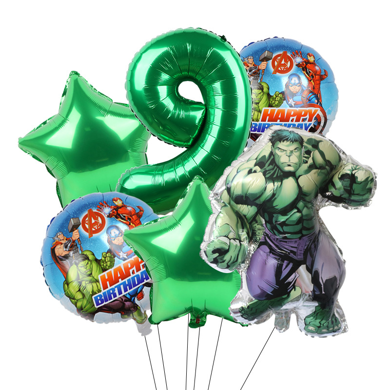 Cross-border Avengers Marvel héroe Spider-Man Hulk Capitán América redondo de aluminio de la película Globo Traje