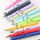 Color Transparent Pen Student Pen Changeable Ink Bag Ball Pen Printed logo Set Pencil Soft Pen Thermal Transfer Printing
