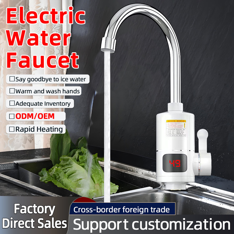 Foreign Trade Instant Electric Hot Water Faucet Instant Heating Kitchen Household Hot and Cold Electric Water Heater Small Kitchen Treasure Cross-Border