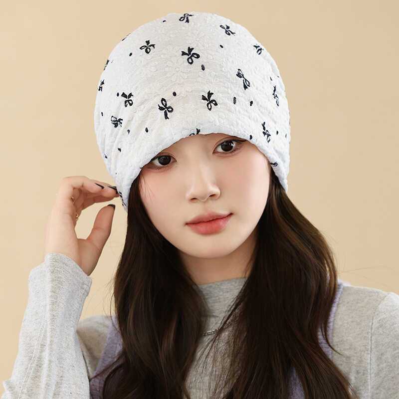 Postpartum Hat Spring and Autumn Maternity Hat Skin-Friendly Mesh Breathable Summer Thin Pure Cotton Hat Postpartum Summer Headscarf