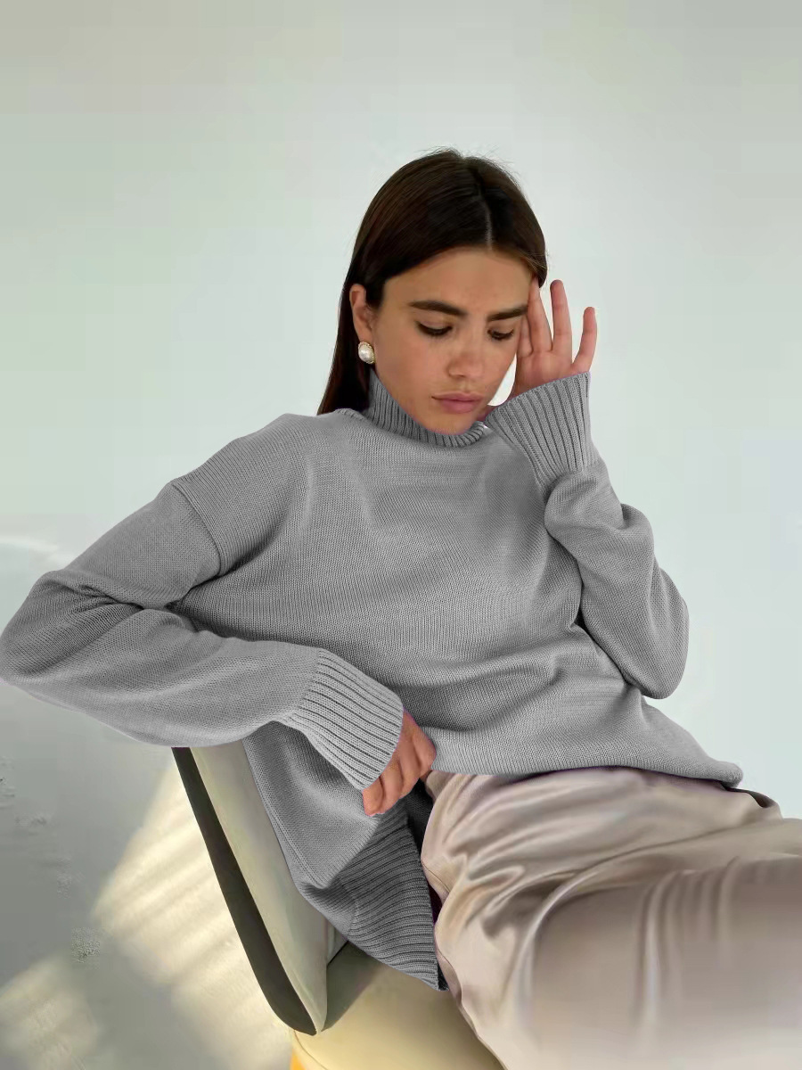 ​​Luxury Lambswool Turtleneck Sweater – Slim Fit Winter Pullover In 9 Seasonal Colors​​_voghion.com