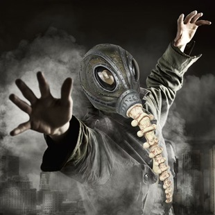 Cross-Border New Product Sandman Latex Mask Hood the Sandman Mask Halloween Dance Horror Mask