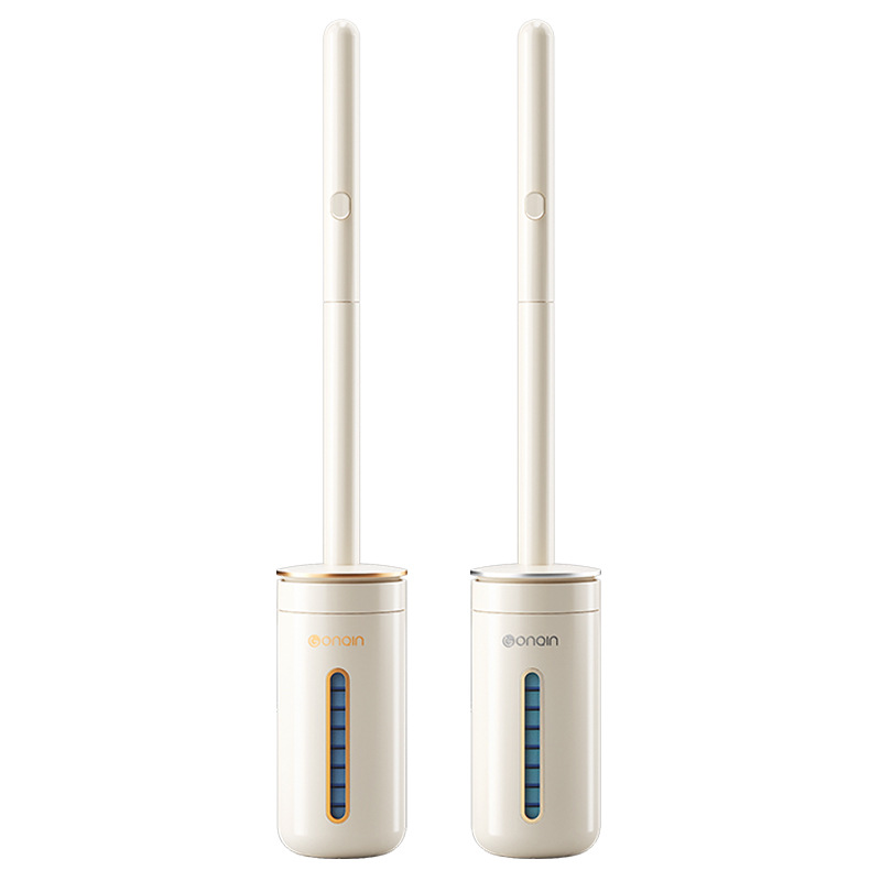 Cepillo de inodoro desechable hogar sin ángulo muerto cepillo de inodoro reemplazo traje de cabeza colgante de pared artefacto de limpieza de inodoro