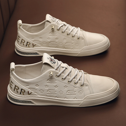 European Station Spring and Autumn New Low-top Men's Shoes Casual Genuine Leather Shoes Lazy Men's Trendy Sneakers Men's Four Seasons Trendy Shoes