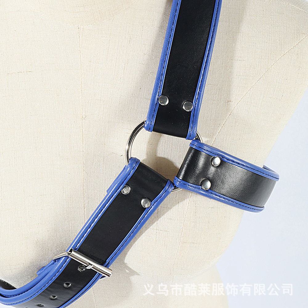 Europa y Estados Unidos transfronterizos cuero amplio amor bondage correa de ropa remaches hombres negocios hegemónico ocio JJ anillo tendencia universal