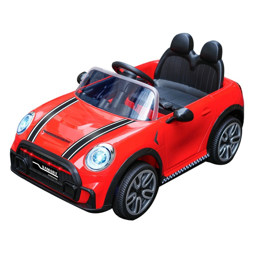 Coche eléctrico para niños de cuatro ruedas para niños coche de juguete de control remoto portátil bebé auto-conducción coche de bebé coche recargable al por mayor