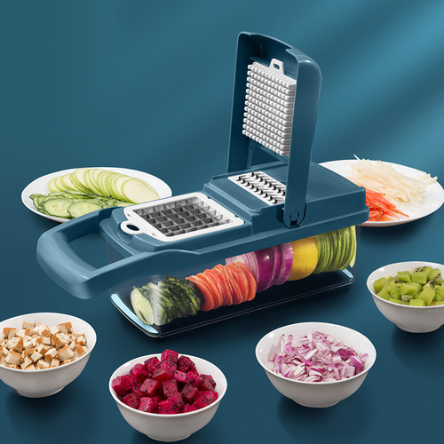 Multifunctional vegetable cutting artifact household potato peeling dicing device kitchen shredded radish grater slicer