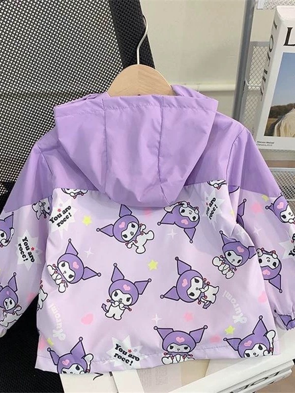 Niñas primavera y otoño Kullomi chaqueta de aire extranjero chaqueta de moda 2025 nuevo traje de primavera de bebé