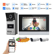 跨境爆款1080P高清智能可视门铃手机NFC远程开锁涂鸦WiFi可视门铃