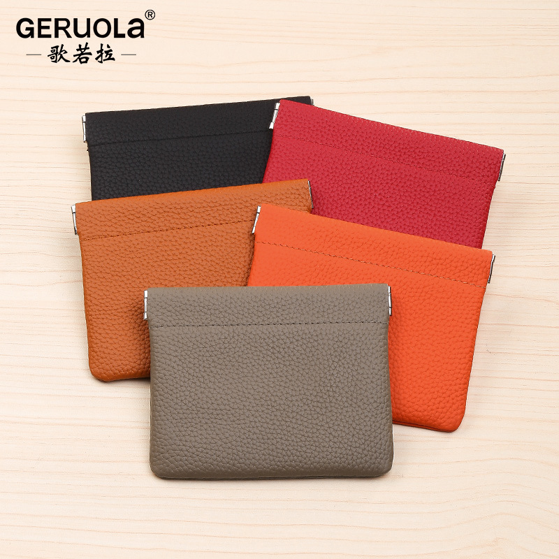 Cartera larga de piel de vaca real de capa superior autocerrada, pasaporte, licencia de conducir, conjunto de certificados, auriculares, lápiz labial, maquillaje, almacenamiento de línea de datos
