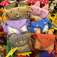 手工羊毛毡零钱包可爱龙猫狐狸戳戳乐卡包硬币包创意收纳礼物