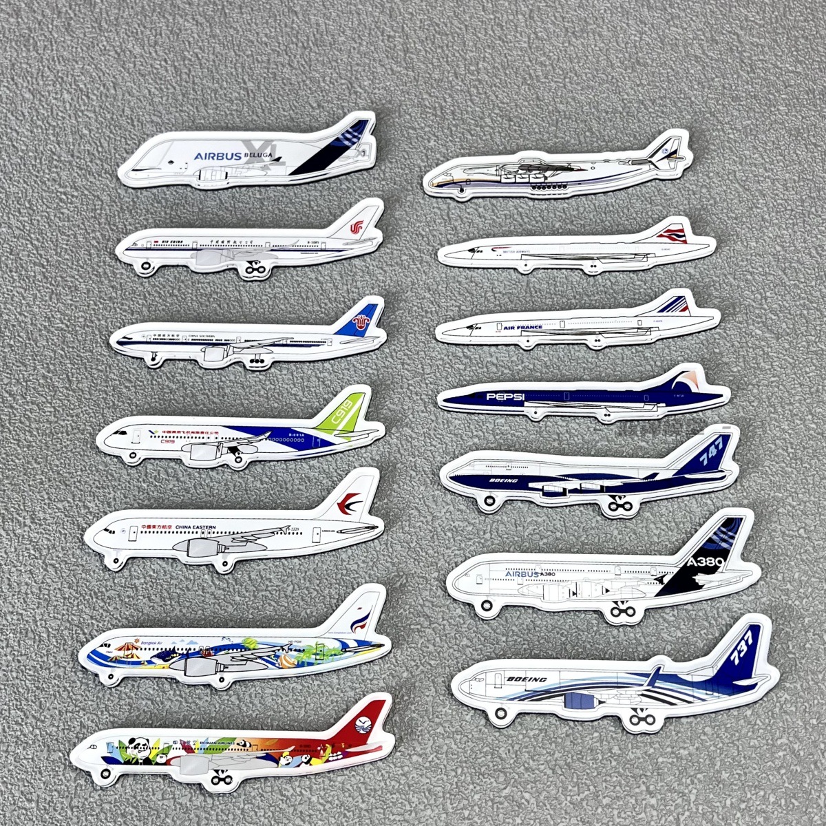 여객기 C919 냉장고 자석 Concorde A320 피카츄 A380 비행 로그 항공 문화 창작 애호가