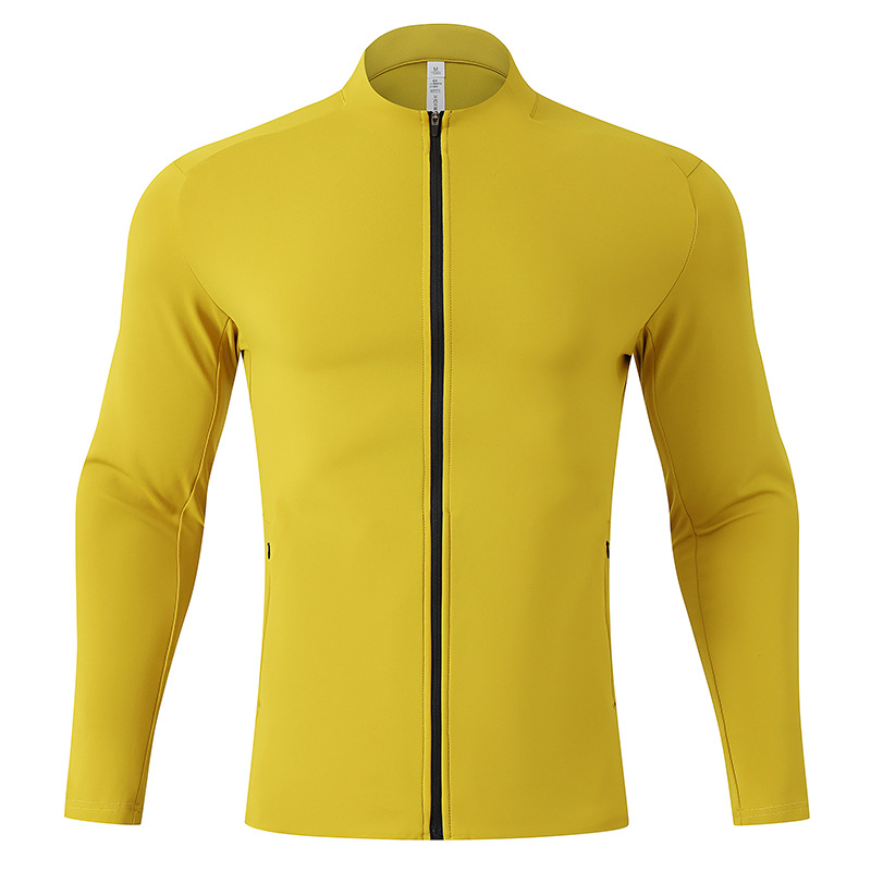 Unisex Zip-Up Training Jacket – Quick-Dry Breathable Workout Top For Outdoor Sports – Lightweight Fall/Winter Activewear In Trendy Colors_voghion.com