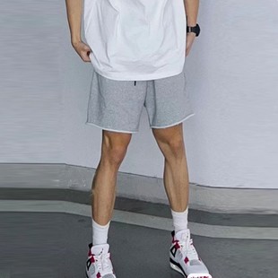 Shorts men's summer wear thin quarter pants men's casual pants loose sports pants men's beach pants