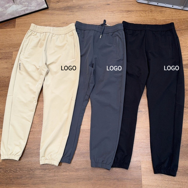 Spring and Autumn Tnf Outdoor Casual Pants for Men and Women, Solid Color Waterproof Breathable Sports Pants, Couple Style Jogger Pants with Cuffs