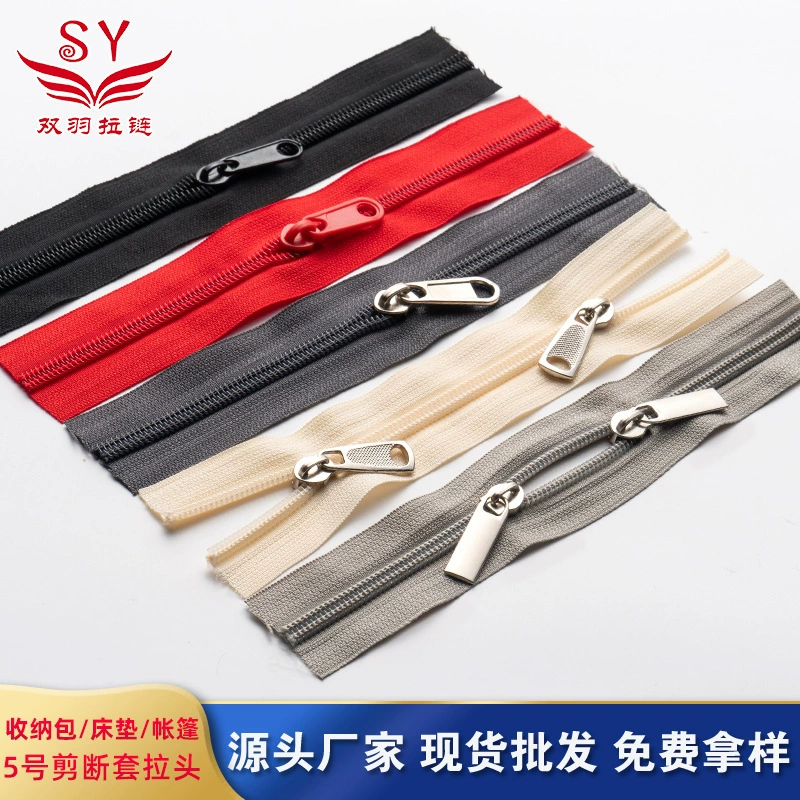 Оптовая No.5 Нейлоновая Длинная Молния Хранения Косметичка Диван Матрас Палатка Дождевая Ткань Вырезать Крышка Тянуть Голову Молния