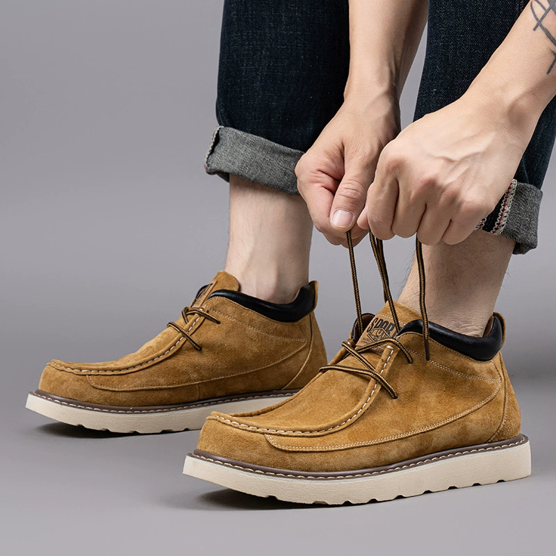 狮鹰戴尔 Martens, extra large shoes, demi-season low boots English style platform, plus size, natural leather, British style